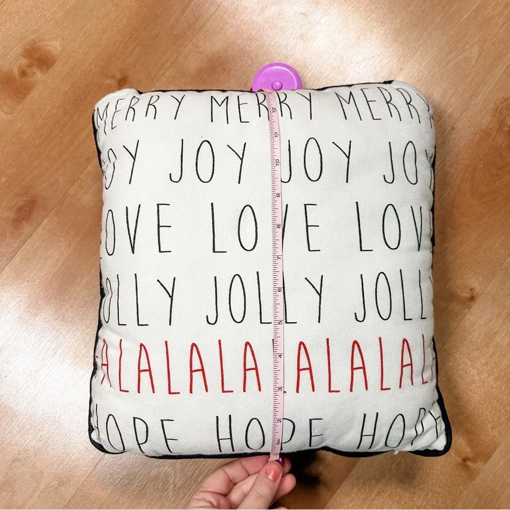 Home | Rae Dunn Black White Red Christmas Holiday Decorative Pillow 14.5 x 14.5”